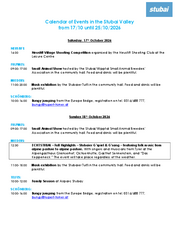 Weekly Programme