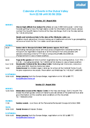 Weekly Programme