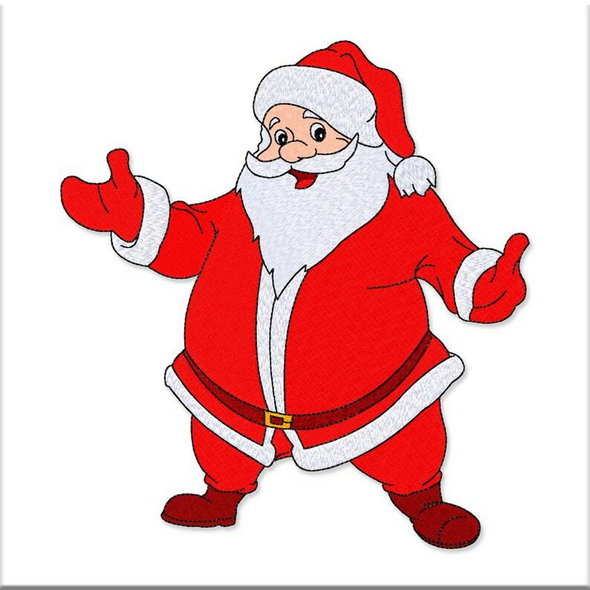 Weihnachtsmann am Eis