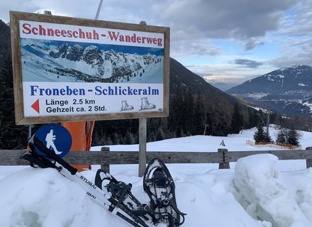 Schneeschuhwandern in der Schlick 2000