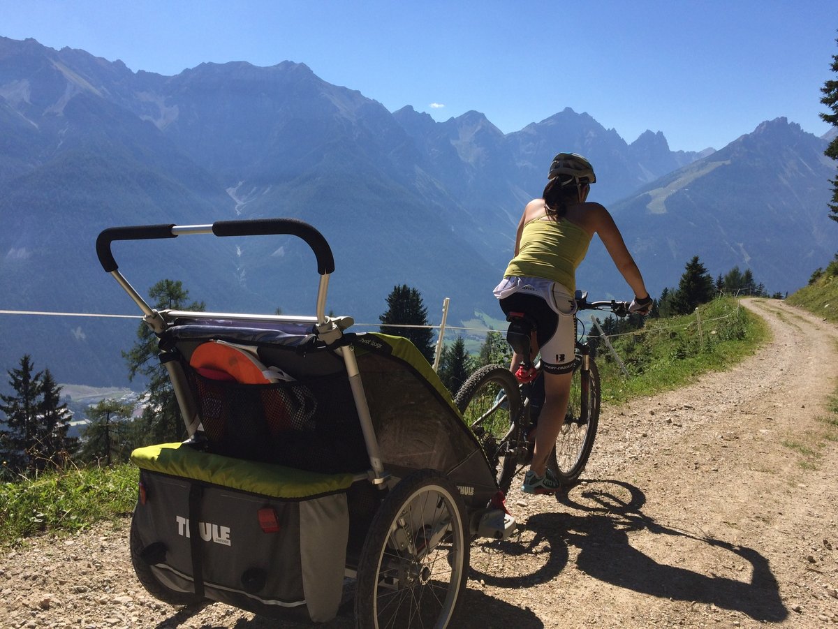 Unterwegs mit Baby – rauf auf’s Bike - Stubaital Tirol