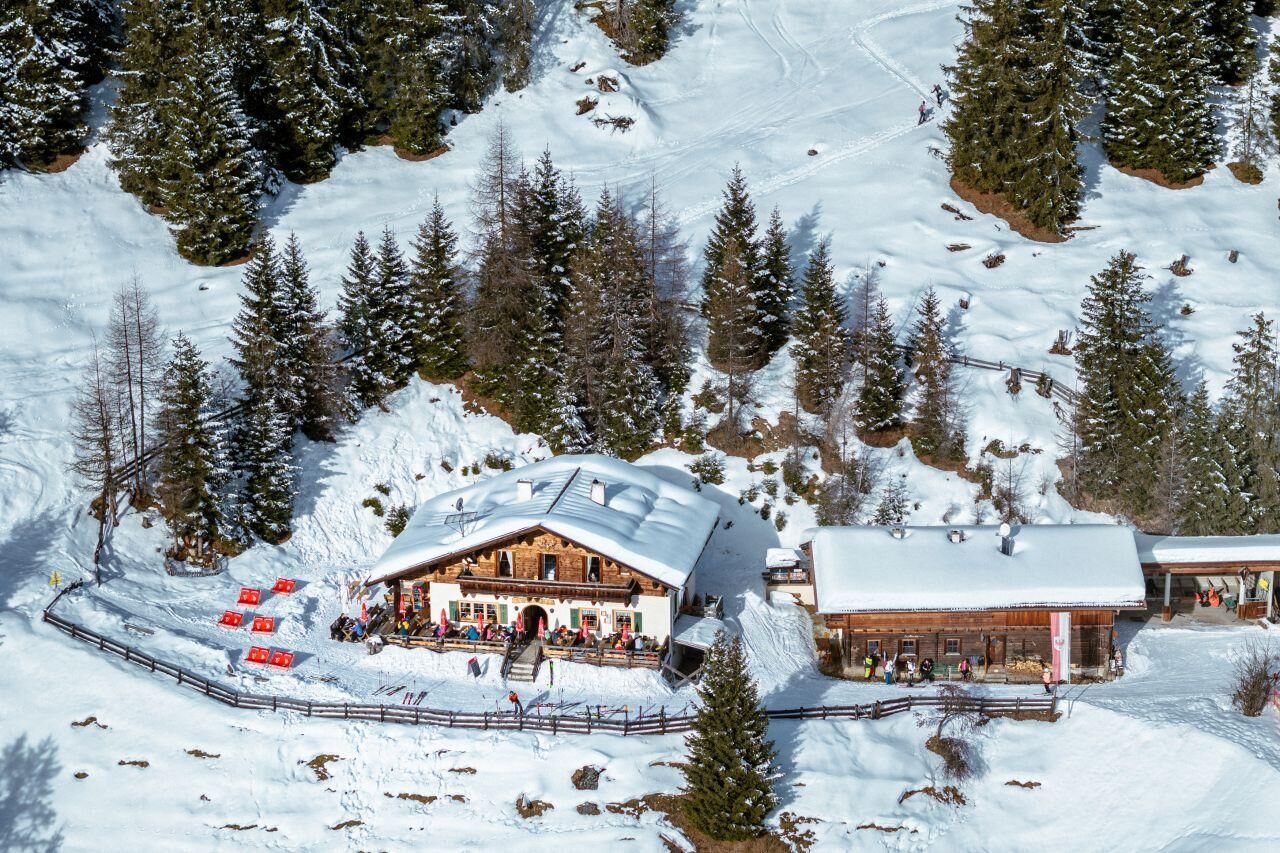 Galtalm Winter Luftaufnahme